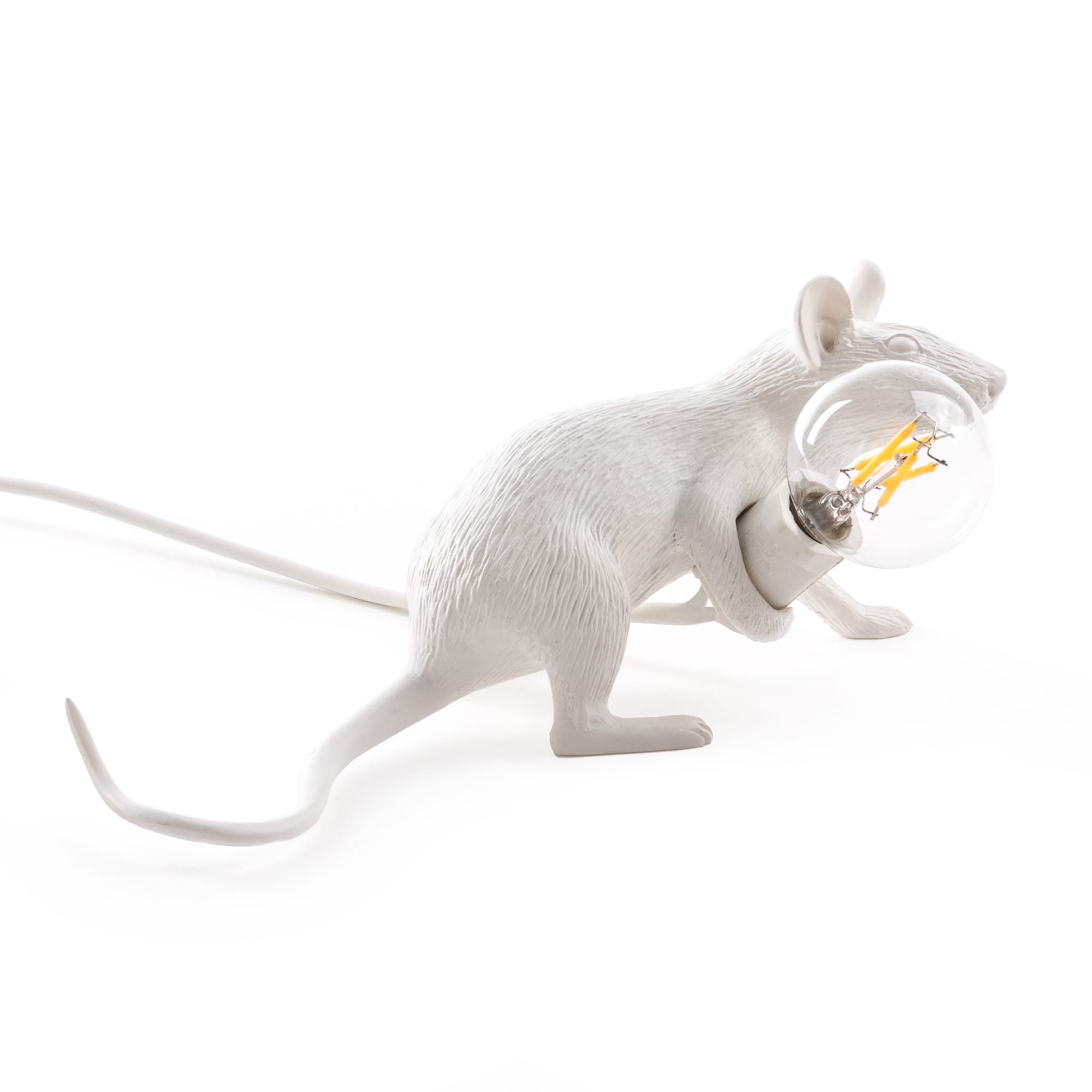 Seletti sitting mouse table lamp top