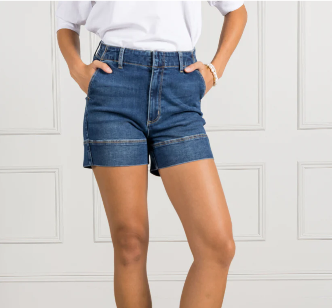 Daisy denim shorts shop